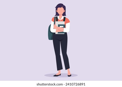 Concepto de actividades de la mujer. Ilustración vectorial plana de color aislada.
