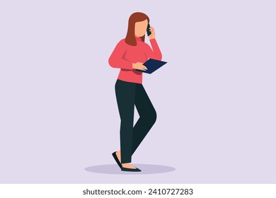 Concepto de actividades de la mujer. Ilustración vectorial plana de color aislada.