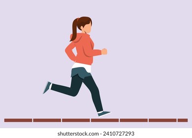Concepto de actividades de la mujer. Ilustración vectorial plana de color aislada.