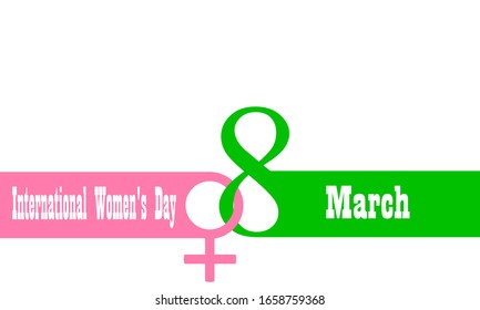 Womens articles on womens day, vector art illustration.