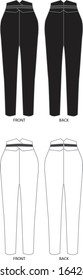 Women's Assorted Pants Fashion Templates