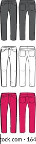 Women's Assorted Pants Fashion Templates