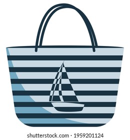 Women's bag for hiking to the beach. It will fit everything you need for a girl on the seashore