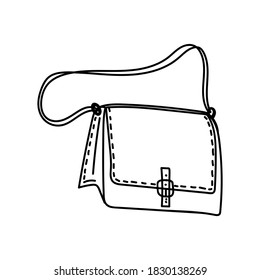 WOMEN'S BAG ON A WHITE BACKGROUND IN VECTOR