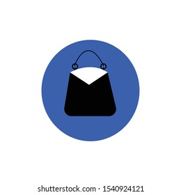 Women's bag simple illustration clip art vector