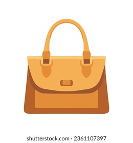 Women's bag vector illustration, flat woman's bag, purse, handbag, vector art isolated on a white background