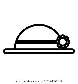 women's beach hat vector
