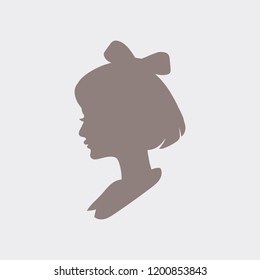 Women's beauty profile icon vector