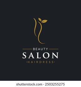 Women's beauty salon logo and identity. Design for business, salon, cosmetics, therapy spa.