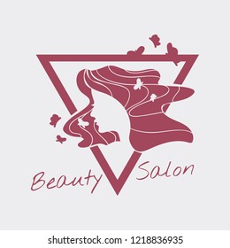 Women's beauty salon logo vector