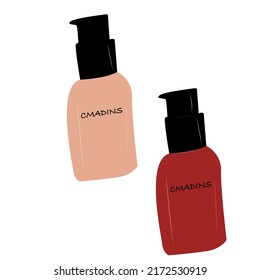 women's beige and red bottle
