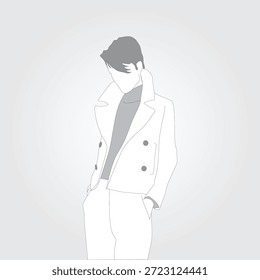 Mujeres en la ilustración de la chaqueta del lazer