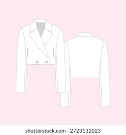 Maqueta de diseño simple para mujer Blazer 