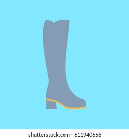 women's boots flat icon