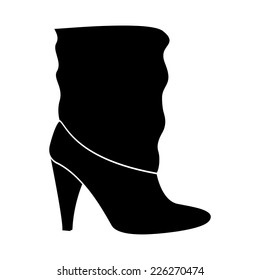 Women's boots vector icon