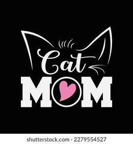 Womens Cat Mom Happy Mothers Day For Cat Lovers Family Matching