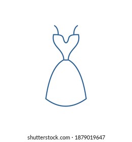 Women's clothes icon design vector template, Party supplies design concept, Icon symbol, Illustration