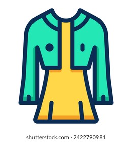 Women's Clothes Perfect Pixel Icon 64px line.