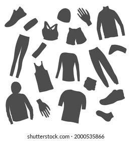 Womens Clothes for a Summer Jogging made as icons