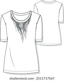 women's clothing design. women's blouse and pattern design.