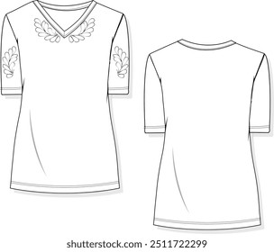 women's clothing design. women's blouse and pattern design.