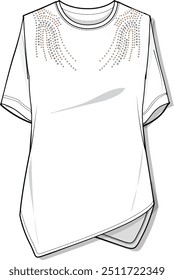 women's clothing design. women's blouse and pattern design.