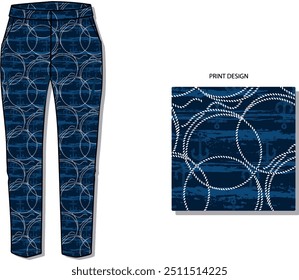 women's clothing design. pants design and pattern design