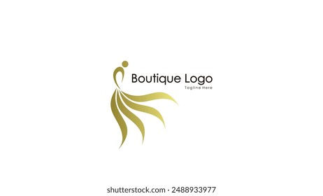 Women's clothing logo luxury clothes.Logo for business,boutique,fashion shop,model,shopping and beauty.