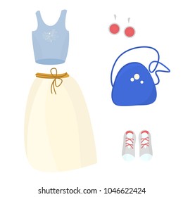 Women's clothing. Spring summer collection. 
