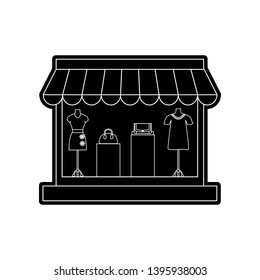 women's clothing store icon. Element of Hipermarket for mobile concept and web apps icon. Glyph, flat icon for website design and development, app development