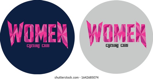 For women's clubs cyclists, triangular, pink, brutal.