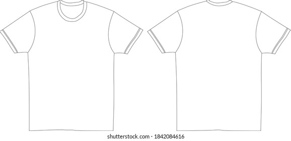 Womens Comfort T Shirt Vector Illustration Stock Vector (Royalty Free ...