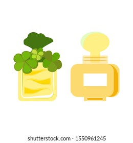 Women's cosmetics and perfumes. Realistic vector for presentation of glass cosmetic packages  product. Body and skin care product on white background.  Beauty products packaging template.