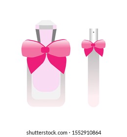 Women's cosmetics and perfumes. Realistic vector for presentation of glass cosmetic packages  product. Body and skin care product on white background.  Beauty products packaging template.