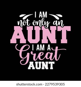Womens Cute Great Aunt Design - Funny Great Aunt Gift svg
