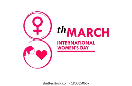 Women's day. 8 March, International women's day poster. Happy Mother's Day.