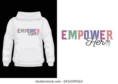 Women's day 8 march t-shirt design template, Modern typography t shirt