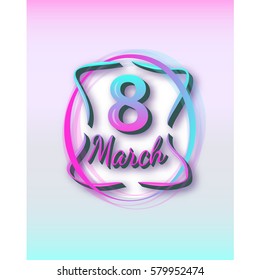 Women's day. 8 March. Vector illustration.