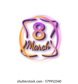 Women's day. 8 March. Vector illustration.