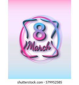 Women's day. 8 March. Vector illustration.
