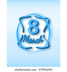 Women's day. 8 March. Vector illustration.