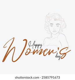 Women's Day Attractive Empowerment Poster Vector