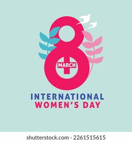 Women's Day Background Concept vector illustration