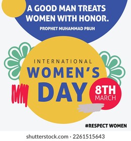 Women's Day Background Concept vector illustration