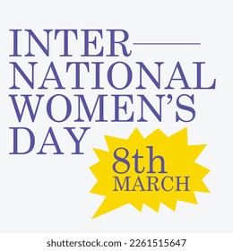 Women's Day Background Concept vector illustration