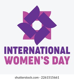 Women's Day Background Concept vector illustration