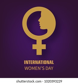 Women's Day background design, Vector Illustration.