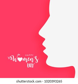 Women's Day background design, Vector Illustration.