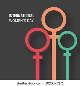 Women's Day background design, Vector Illustration.