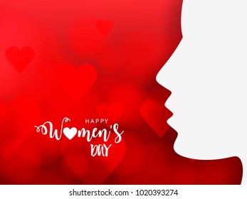 Women's Day background design, Vector Illustration.
